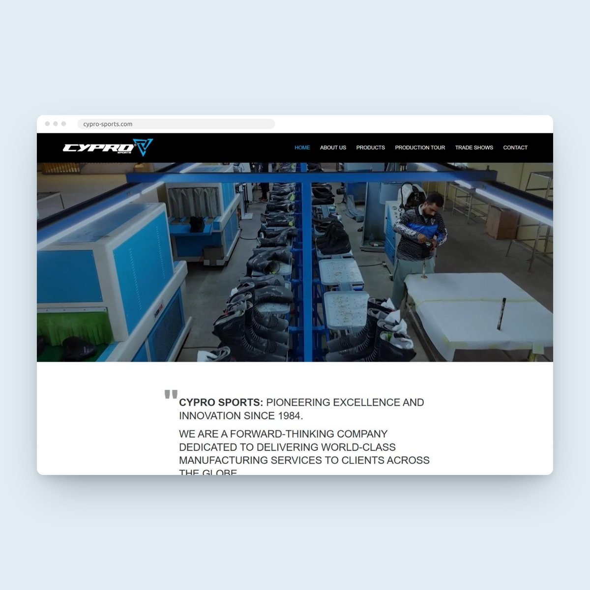 Cypro Sports website designed by Lushah Digital